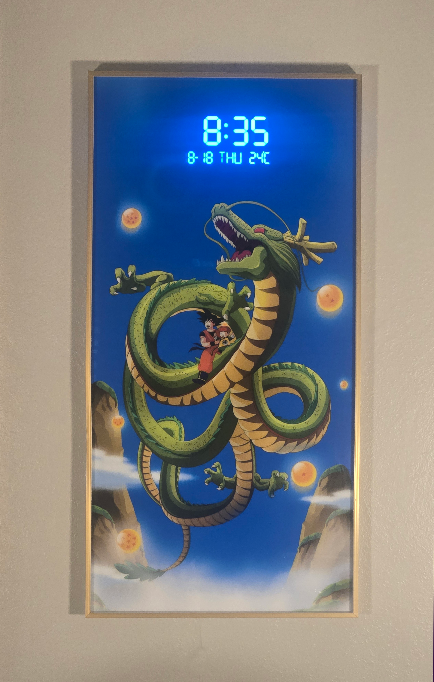 Nerd Clock - A Man his Son and A Dragon