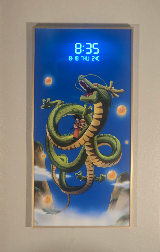 Nerd Clock - A Man his Son and A Dragon
